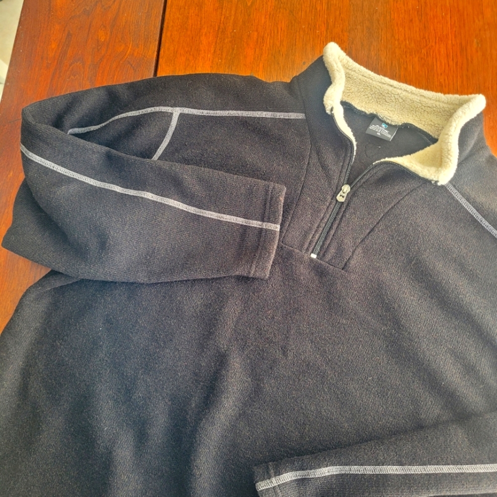 Kuhl Alfpaca Men's Fleece Quarter Zip Up Sweater Size XL